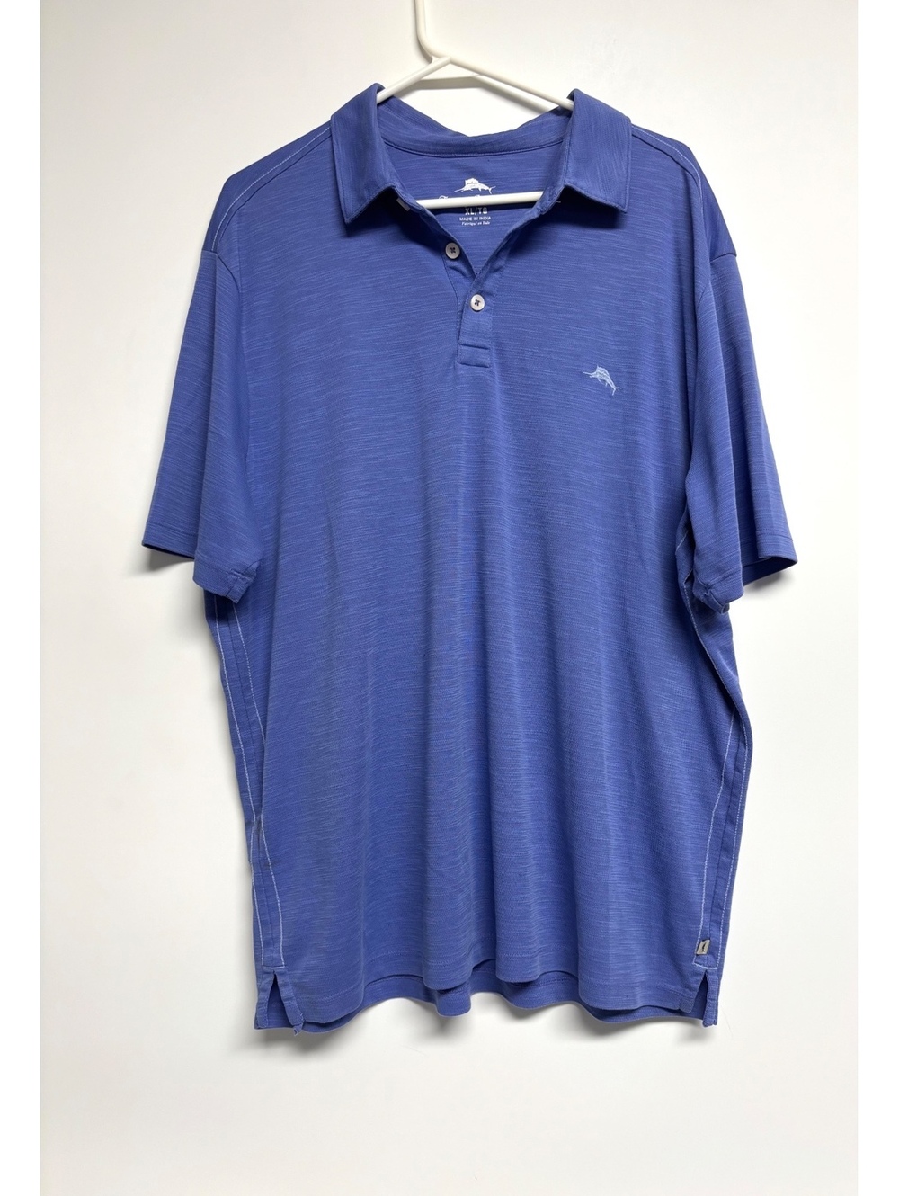 Tommy Bahama Men’s XL Blue Supima Cotton Blend Short Sleeve Golf Polo Shirt